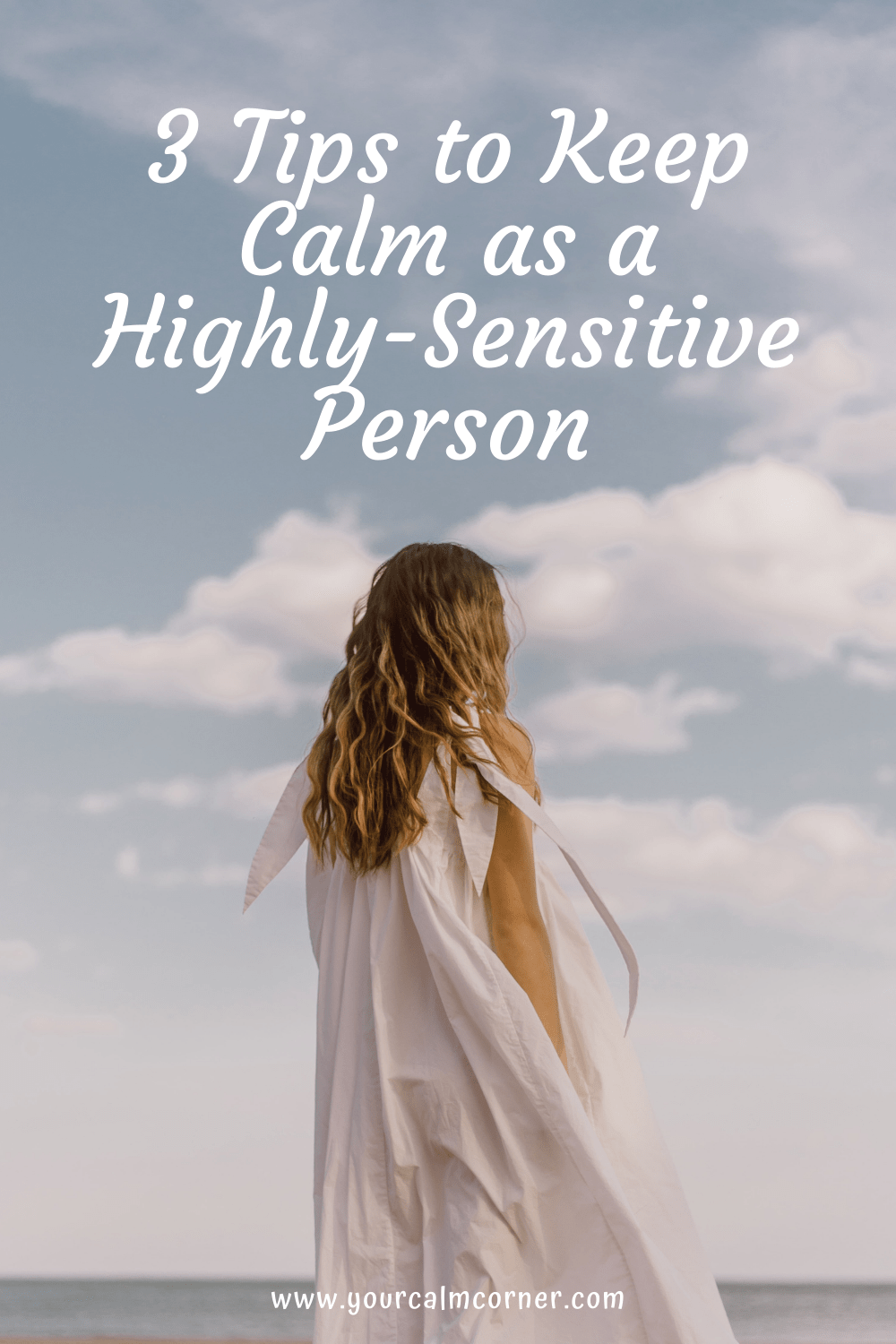 Pinterest post on calm as a highly sensitive person 
