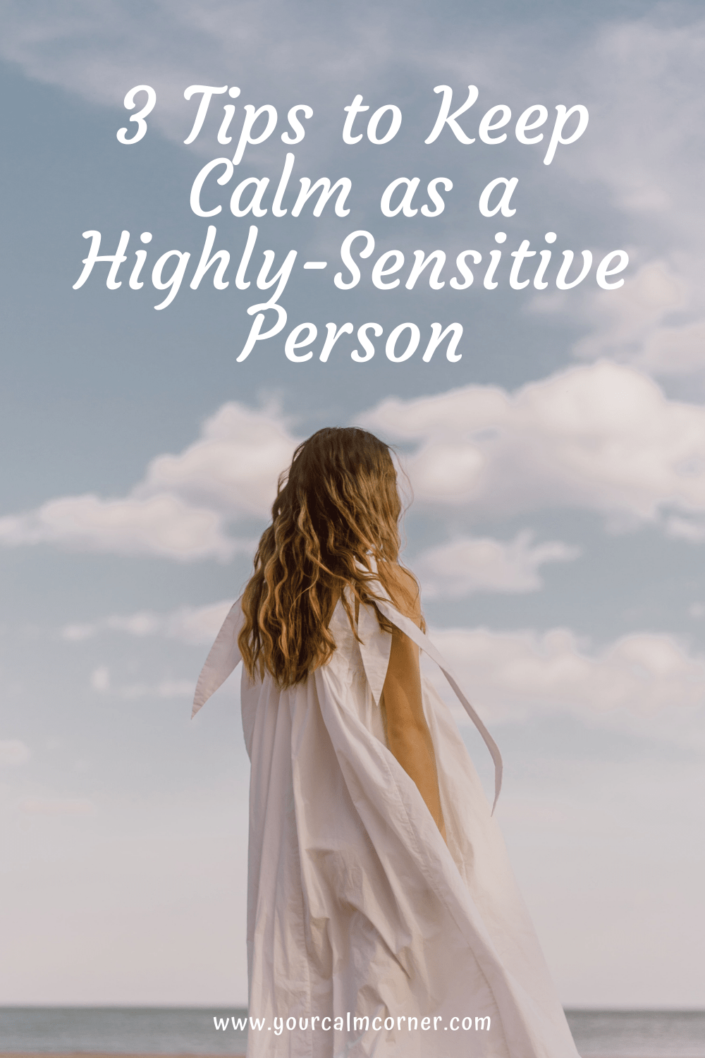 Pinterest post on calm as a highly sensitive person
