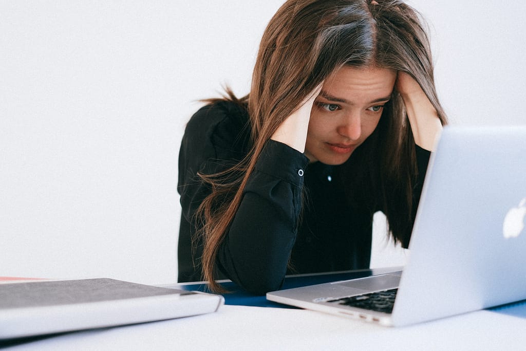 girl panic over health anxiety