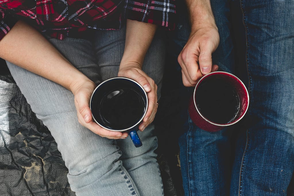 friends drinking coffee
